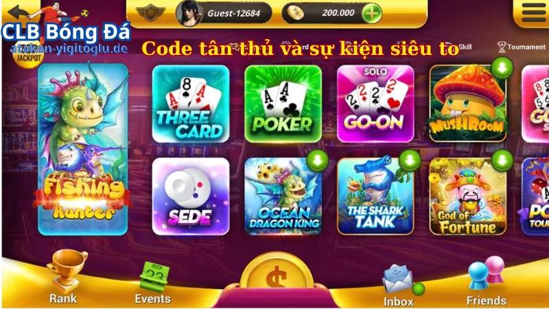 Code tân thủ và siêu sự kiện 